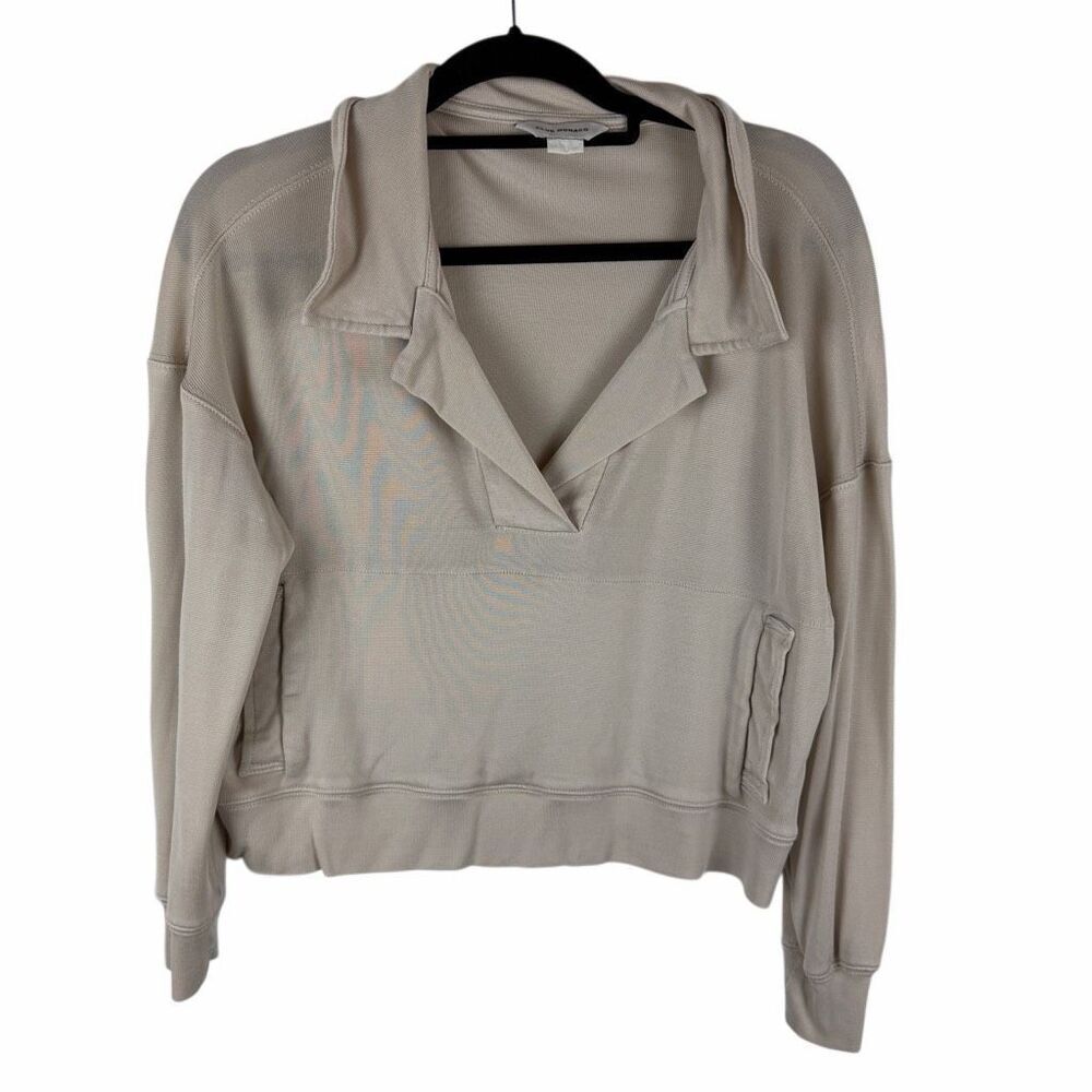 Club Monaco Cream Pullover Sweatshirt- Size S